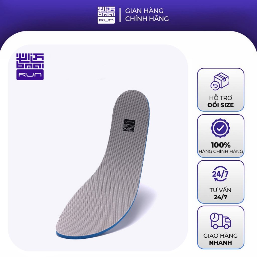 Lót Giày Thể Thao Nam/Nữ BMAI – Giảm Chấn Êm Ái, Khô Thoáng Cả Ngày