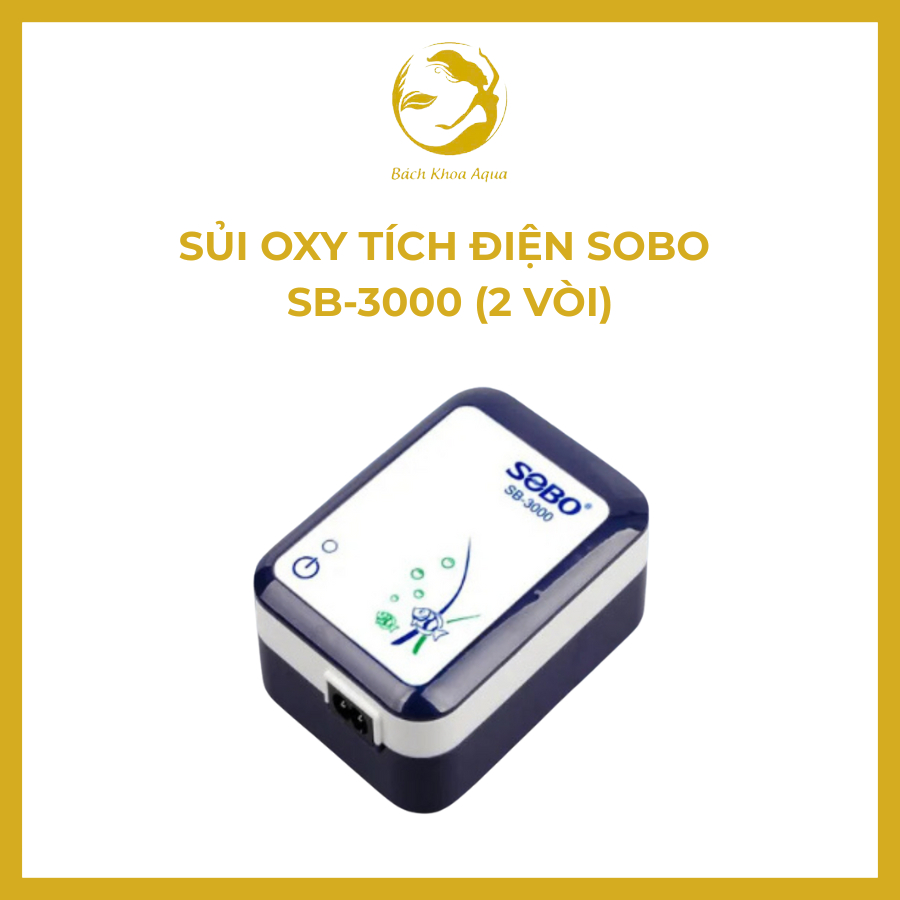 Máy Sủi Oxy tích điện Sobo SB-3000 (2 vòi)