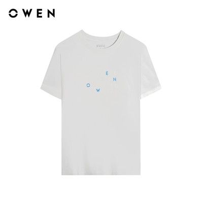 Owen - Áo T-shirt Body Fit TSN243839 màu Trắng chất liệu COTTON MODAL