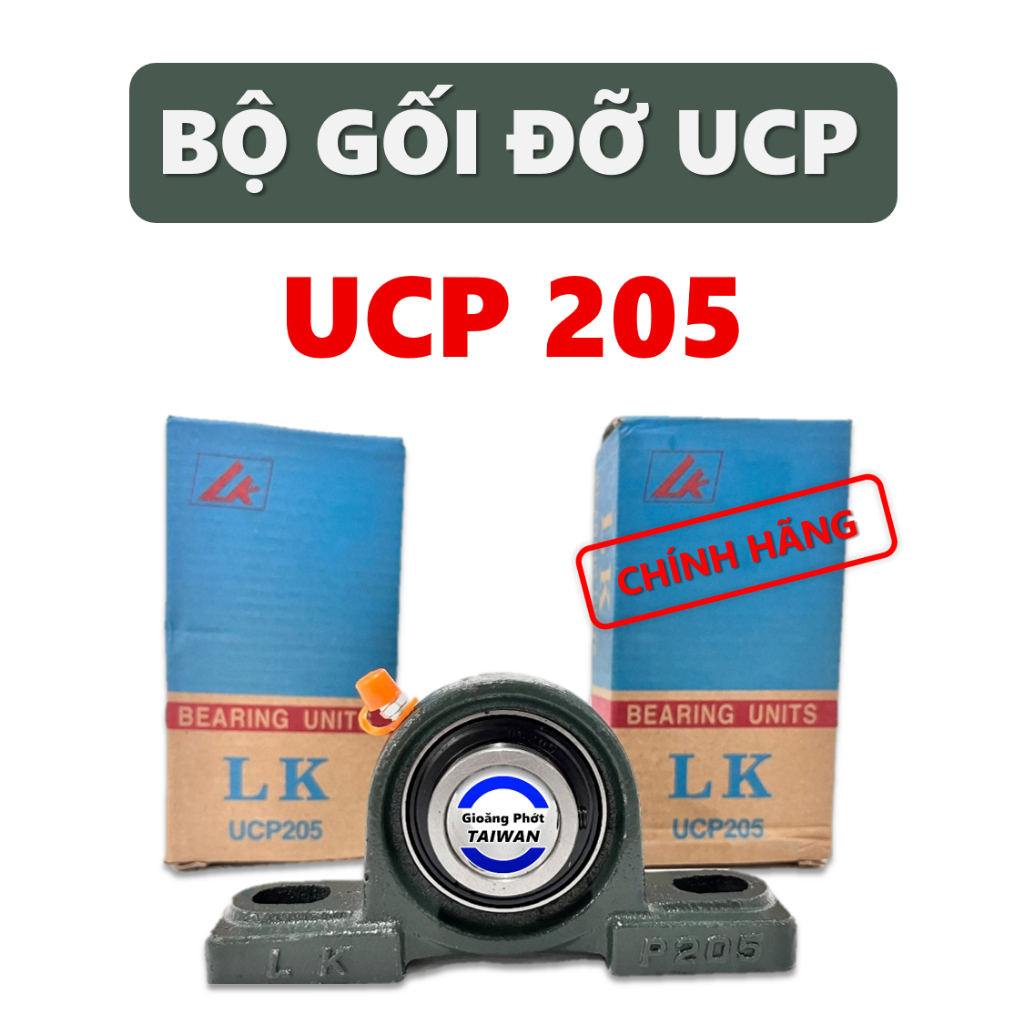 [CHÍNH HÃNG] Bộ gối đỡ vòng bi UCP205 lỗ trục 25mm chất lượng cao , UCP 205 cốt trục 25mm đủ loại
