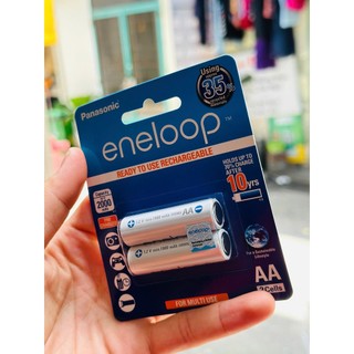 Pin sạc AA PANASONIC ENELOOP 2000mAh BK-3MCCE.2BV (vỉ 2 viên)
