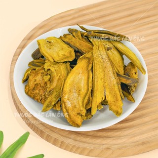 Đại hoàng khô 100g, thái phiến, vàng đẹp, thơm, sạch - Lãn Ông