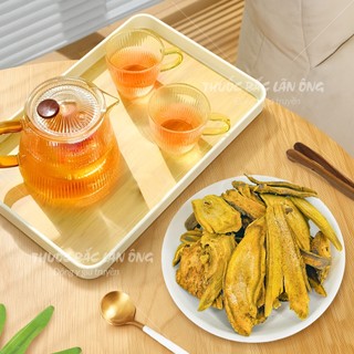 Đại hoàng khô 100g, thái phiến, vàng đẹp, thơm, sạch - Lãn Ông