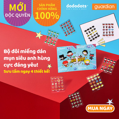 Miếng Dán Mụn Dododots Mystery Pack Acne Patches 20sx2 | Guardian Việt Nam