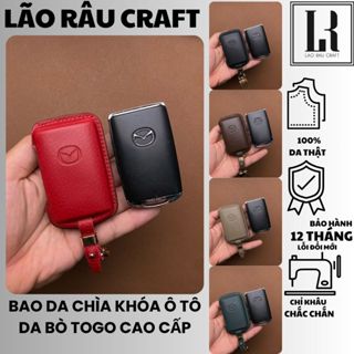  Bao da chìa khoá xe ô tô Mazda 3 Cx5  bọc chìa khoá xe hơi da bò thật MAZ_D3 