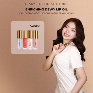   GIA KỲ  Enriching Dewy Lip Oil – Son dầu dưỡng môi căng mọng bóng mướt nịnh môi 