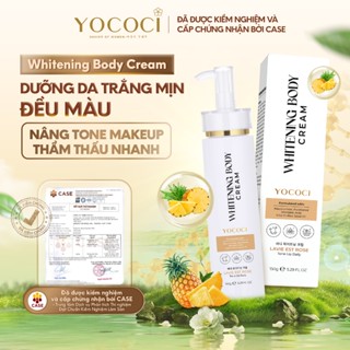  Kem dưỡng trắng Yococi nâng tone makeup da kháng nước Whitening Body Cream 150g 
