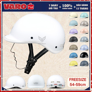Mũ Bảo Hiểm Nửa Đầu VARO Kiểu Dáng Cá Heo Chính Hãng - Đạt Chuẩn Quatest 2 - Bảo Hành 12 Tháng