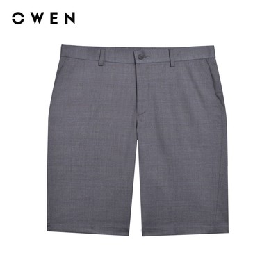 Owen - Quần short Trendy SV242886 màu Xám nhạt chất liệu TR Spandex