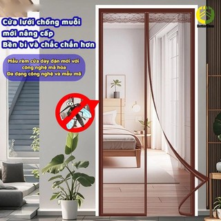  Màn cửa lưới chống muỗi và côn trùng bằng lưới kim cương cửa lưới từ tính với dải nam châm toàn phần cửa lưới tự dính 