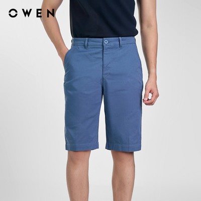 Owen - Quần short Slim Fit SK251256 màu Xanh chất liệu CVC Spandex