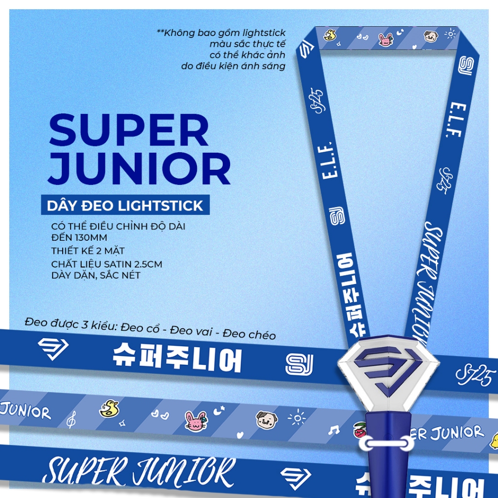 Dây đeo lightstick SuperBong Super Junior (giá sỉ inbox)
