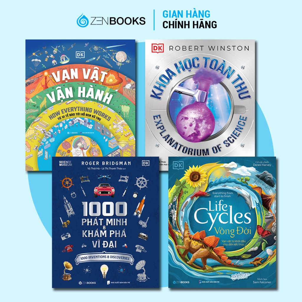 (Bino x Zenbooks) Sách - COMBO Sách 4 Quyển Bách Khoa Tự Nhiên - DK