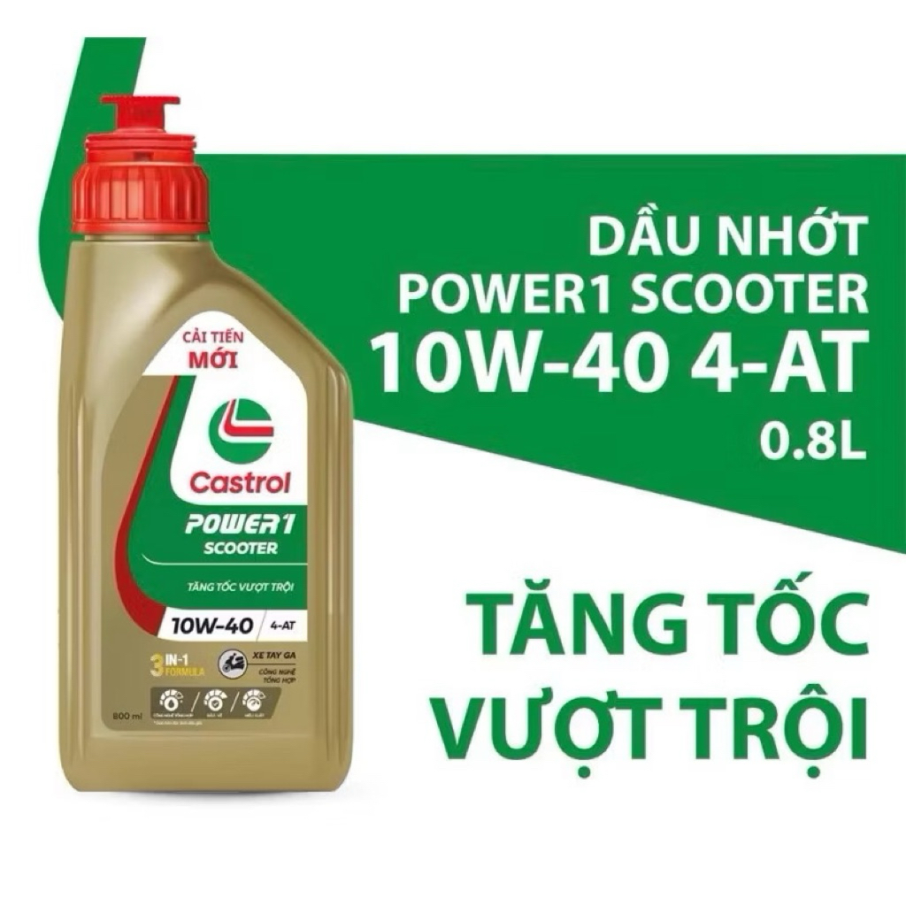 Castrol 10w40 xe tay ga 800ml