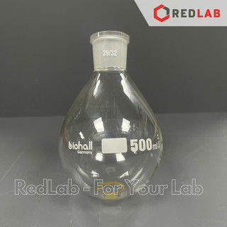 Bình cô quay đáy tròn BIOHALL 50 100 250 500 ml cổ nhám 29/32, thủy tinh boro 3.3, mark trắng, có VAT