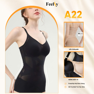 Áo Gen Ngực Bra Top  Feelsy Áo body gen siết eo, định hình vóc dáng gọn mỡ lưng nách A22