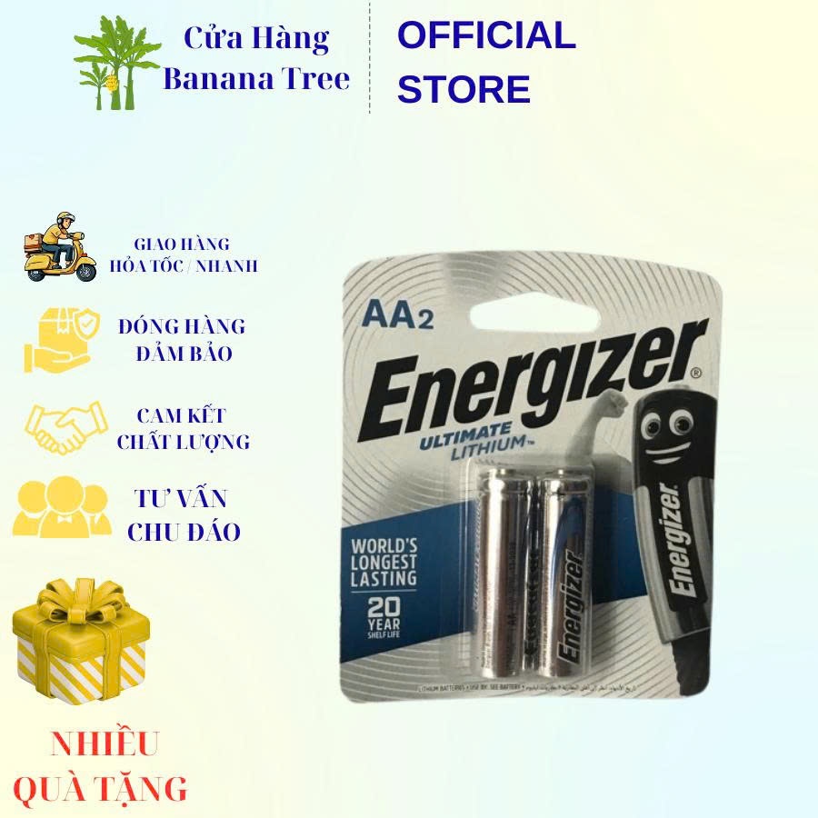 Pin Energizer Lithium AA L91 BP2