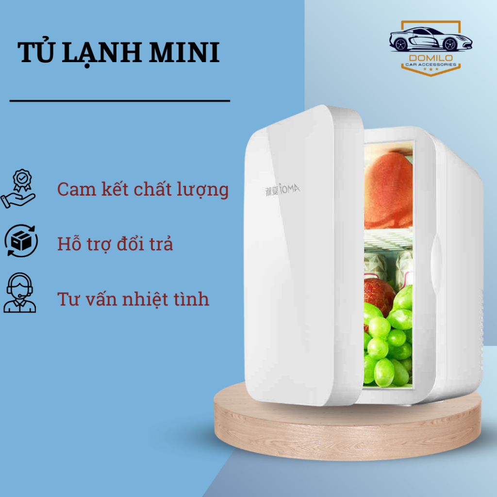 Tủ Lạnh Mini 8L –ĐIện Áp 220V/12V Tủ Lạnh Xe Hơi, Gia Đình, Văn Phòng – Giữ Lạnh & Giữ Nhiệt