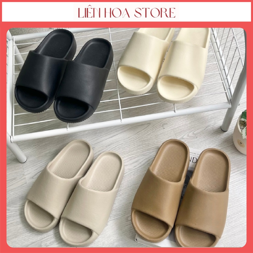 Dép bánh mì NK Calm Slide EVA siêu nhẹ KO BOX, Xăng đan nam nữ chống trơn trượt, Dép nữ quai ngang