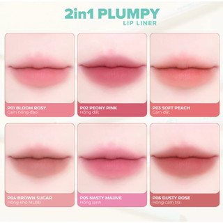 Son Kẻ Môi Dearmay 2in1 Plumpy Lip Liner (0.36g)