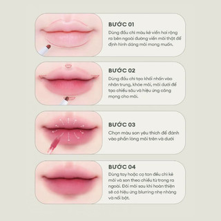 Son Kẻ Môi Dearmay 2in1 Plumpy Lip Liner (0.36g)