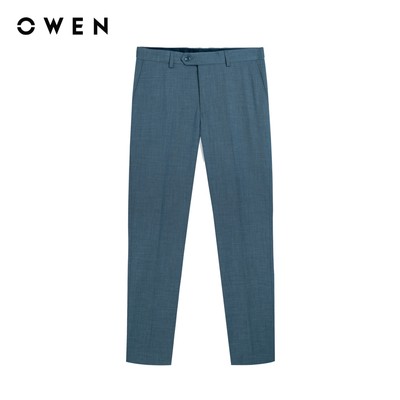 Owen - Quần tây Slim Fit QS242831 màu Xanh nhạt chất liệu TR Spandex