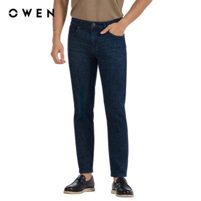 Owen - Quần jean Regular Fit QJR251247 màu Xanh đậm chất liệu Cotton Spandex