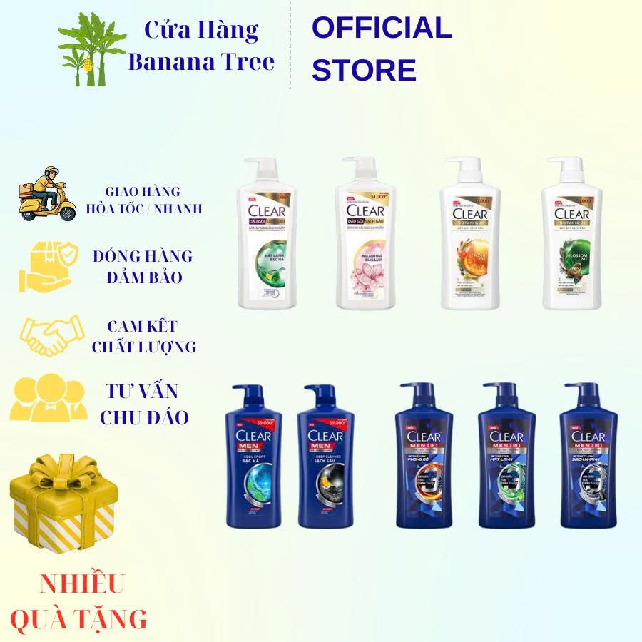 Dầu gội Clear Botanique 630g