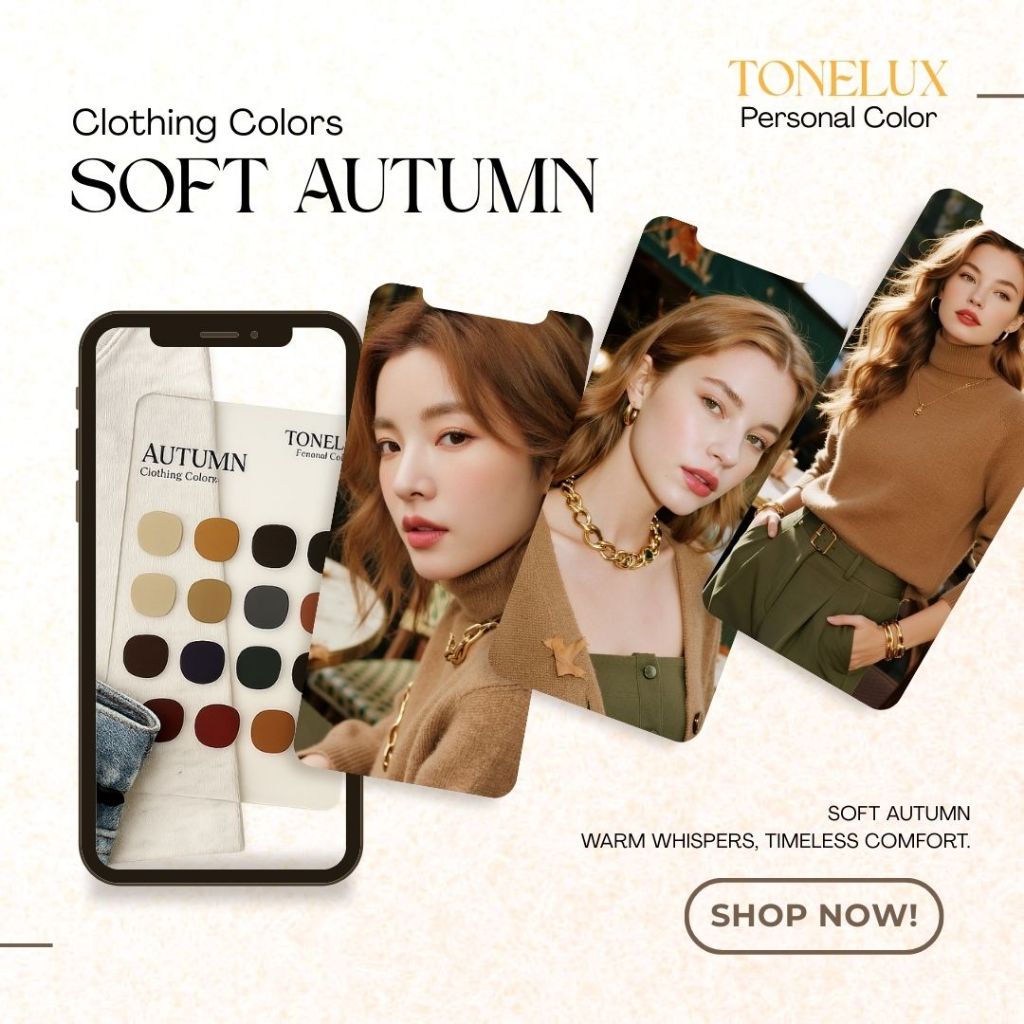 Thẻ Màu Quần Áo Autumn – Personal Color 12 Mùa Chọn Quần Áo, Makeup & Tóc Chuẩn Tone