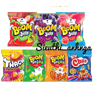 Dây 10 Gói Kẹo Dẻo Trái Cây Boom Jelly Orion Nhiều Vị Gói 25Gram 
