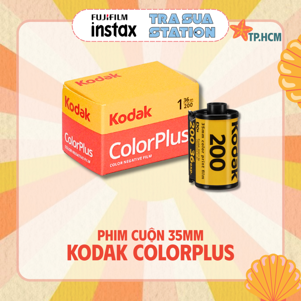 KODAK ColorPlus 200 - 36exp date xa - Film 35mm hộp lẻ 1 cuộn Film