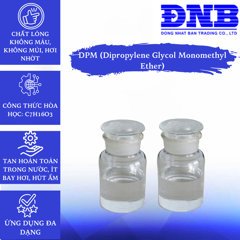 DPM (Dipropylene Glycol Monomethyl Ether) tan trong nước