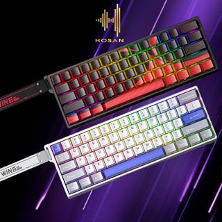 Bàn Phím Cơ Gaming HOSAN AULA Win60 HE Có Dây Với 68 Phím Cơ Ấn Tượng