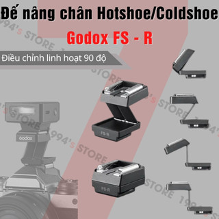 Godox FS-R Hotshoe Riser - Đế nâng chân điều chỉnh linh hoạt 90 độ dùng cho các đèn Flash Godox, Ulanzi, Medalight...