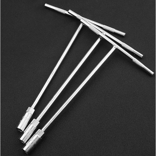 Tay mở ốc chữ T đủ cỡ (8mm đến 19mm), Tay vặn khẩu chữ T vặn ốc đa năng, Tê vặn ốc bằng tay cao cấp 