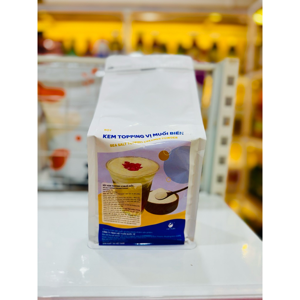 Kem topping vị muối biển Việt Tuấn - Kem quét cà phê muối
