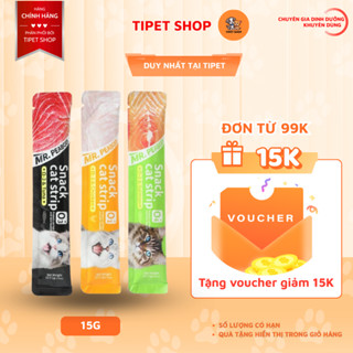 Combo 200 Súp Thưởng cho mèo Snack Cat Strip Mr.PeaBody mượt lông, bổ sung dinh dưỡng tăng cân, nọng
