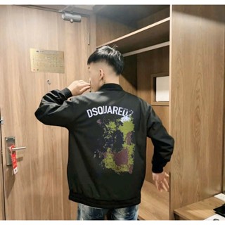 Áo Khoác Gió Nam Nữ DSQ2  Loang Xanh 87 Cực Nét Chất Gió 2 Lớp Dày Dặn Dáng Rộng Phong Cách Thời Trang Cho Giới Trẻ 2026