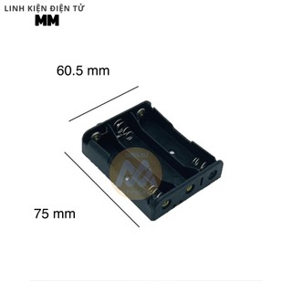 Đế pin 18650 1/2/3/4 pin đầu nối tiếp - Dùng để pin 18650