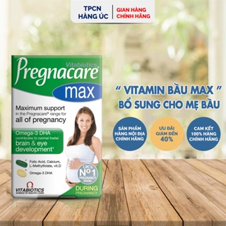 Vitamin bầu Pregnacare  Max Vitabiotics bổ sung vitamin và khoáng chất thiết yếu giúp mẹ khỏe, bé thông minh 84 viên