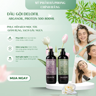  Dầu Gội Delofil Phục Hồi Dưỡng Tóc Ngăn Ngừa Gầu Ngứa 500ml - 800ml  Chính hãng  