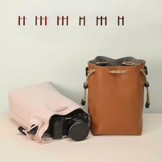  Túi đựng máy ảnh Fuji Túi lót Mirrorless  Kèm dây đeo chéo  Túi đựng bằng da cho canon R50  Nikon Z30  fuji xs10 