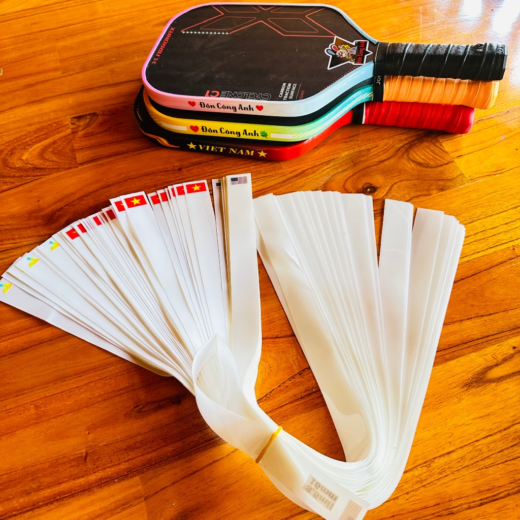 Combo 5 miếng dán ppf trong suốt bảo vệ vợt pickleball (7.5)