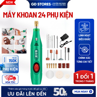  Máy Khoan Cầm Tay Điện 9 Đầu Mài Đa Dạng - Công Suất 12V 13W Máy Mài Cắt Mini Chạm Khắc Mọi Bề Mặt 