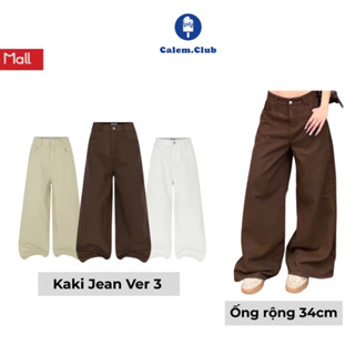 Quần Jean Ver.3 Dài Fold Series Calem.Club chất liệu Kaki Jean form nam nữ phong cách trẻ trung năng động