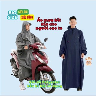 [Hàng Việt Ý chất lượng cao] Áo mưa bít cỡ đại siêu dài rộng chính hãng Việt Ý, áo mưa siêu nhẹ bigsize có tay bít sườn