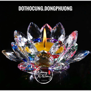 Đế để đèn cầy thuỷ tinh, đế nến thuỷ tinh, đế đèn cầy, đế nến thuỷ tinh nhiều màu cao cấp, đế để nến