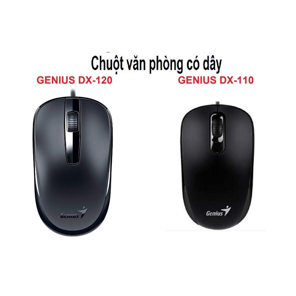 Chuột máy tính ( DX-110 , DX-120 , DX-125S  ) Genius Đen