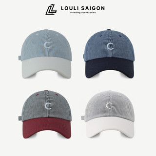  Mũ lưỡi trai nam nữ LOULI SAIGON thêu chữ C nón lưỡi trai form mềm chất cotton cao cấp thời trang unisex M102 