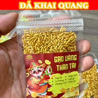 Gạo vàng thần tài - Chiêu tài, nạp phúc, mua may bán đắt, trang trí ban thờ thần tài, Thiên Hương